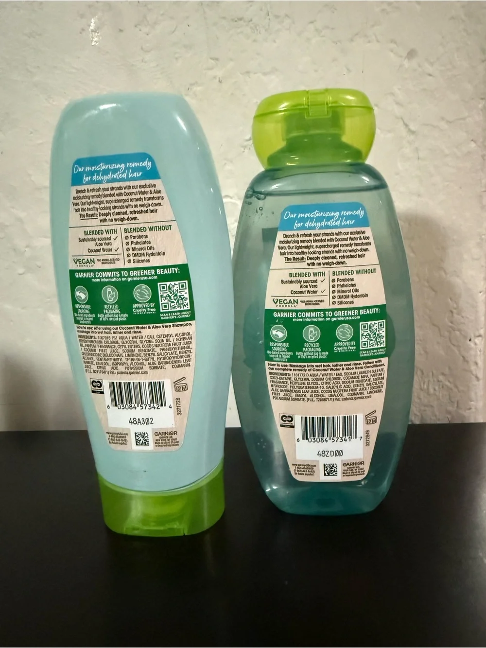 Set garnier shampoo and conditioner